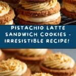 Pistachio Latte Sandwich Cookies Recipe