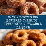 Mini Doughnut Hot Buttered Cheerios Recipe