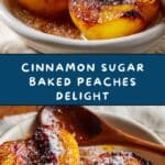 Cinnamon Sugar Baked Peaches Recipe