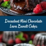 Mini Chocolate Lava Bundt Cakes Recipe