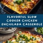 Slow Cooker Chicken Enchilada Casserole Recipe