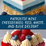Red, White, and Blue Mini Cheesecakes Recipe