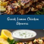 Greek Lemon Chicken Skewers with Tzatziki Sauce Recipe