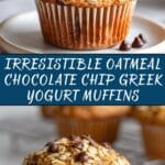 Oatmeal Chocolate Chip Greek Yogurt Muffins Recipe