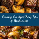 Creamy Crockpot Beef Tips & Mushrooms Recipe