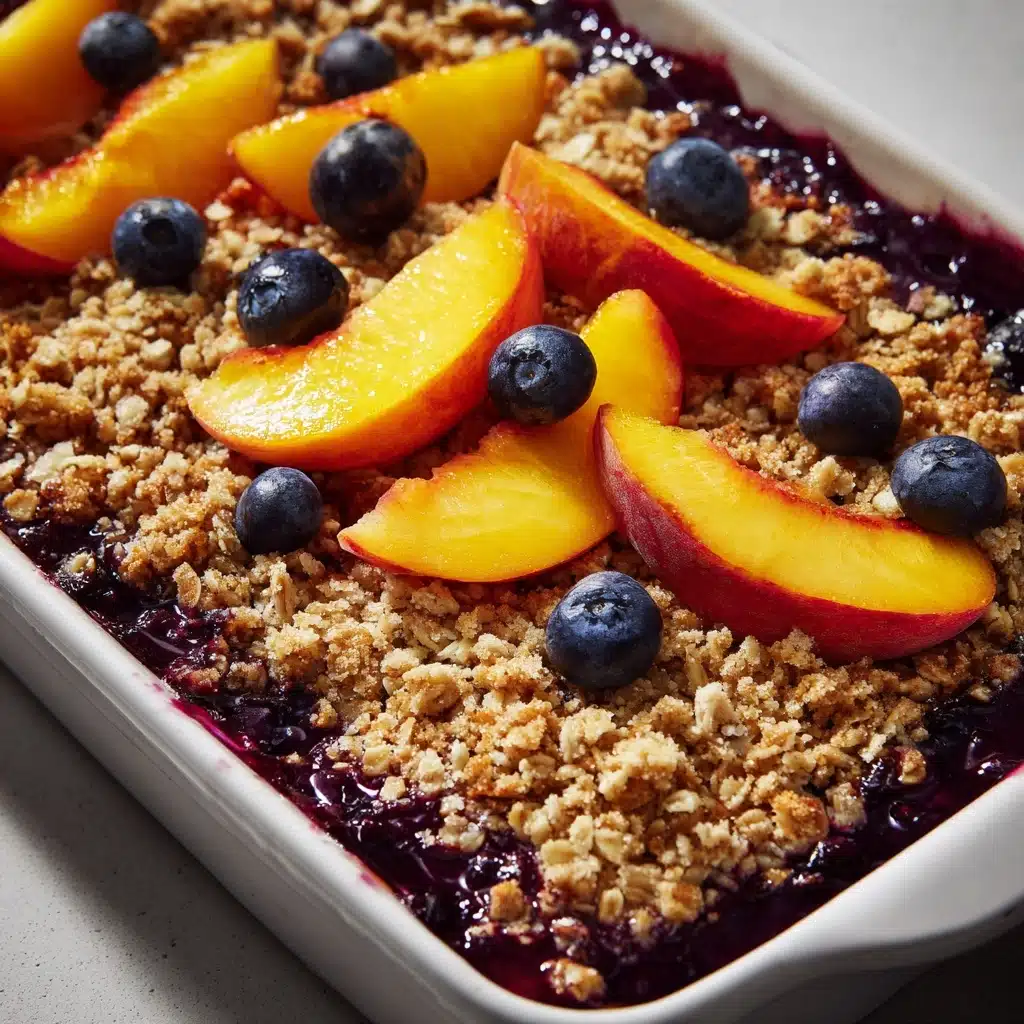Peach Blueberry Crisp Recipe - Recipe Image