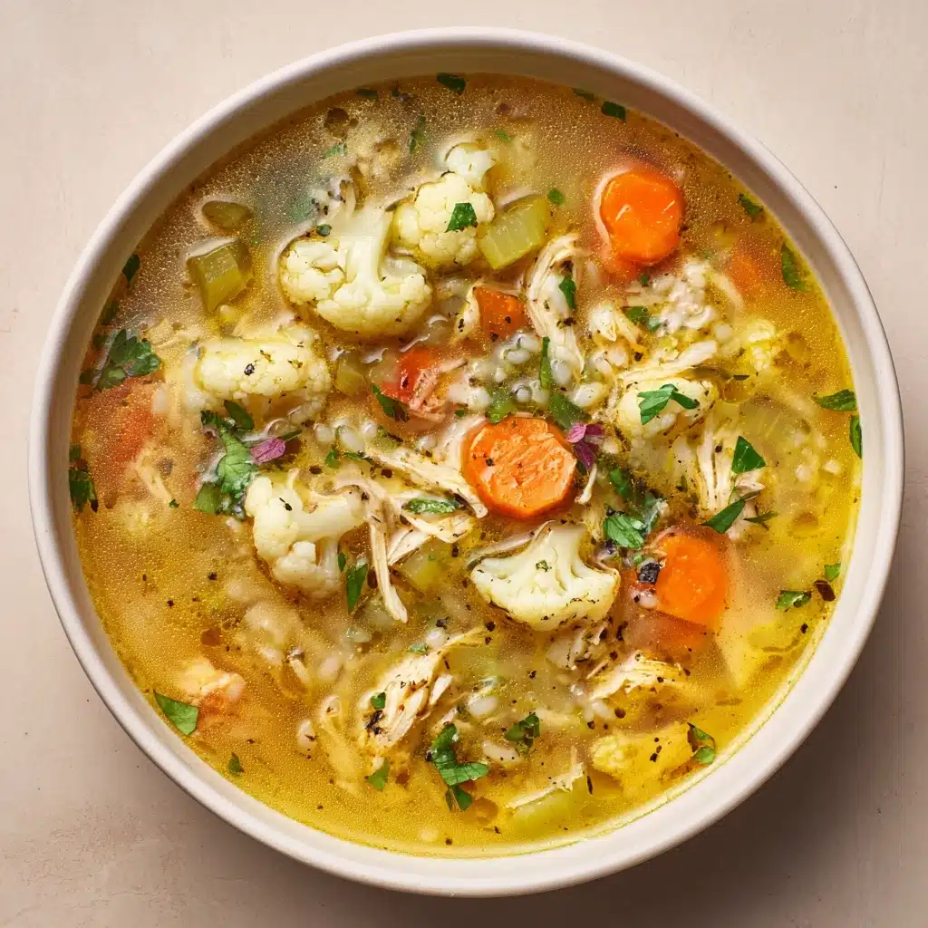 Anti-Inflammatory Cauliflower Chicken Soup Recipe - Recipe Image