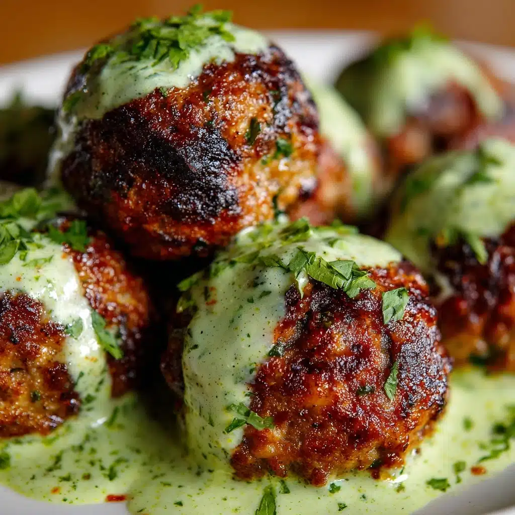 Baked Salmon Meatballs with Avocado Sauce: An Amazing Ultimate Recipe - Recipe Image