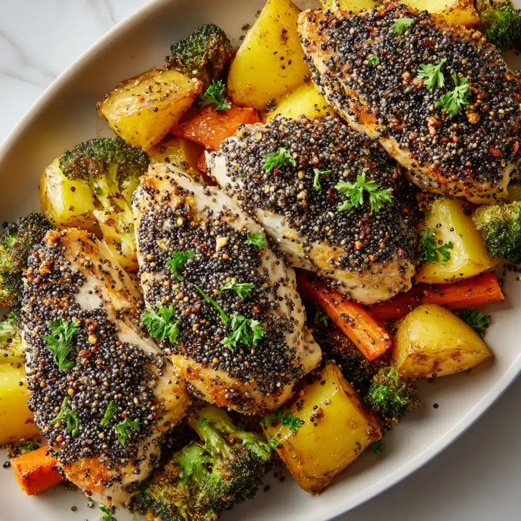 Bagel Chicken with Roasted Veggies Recipe - Recipe Image