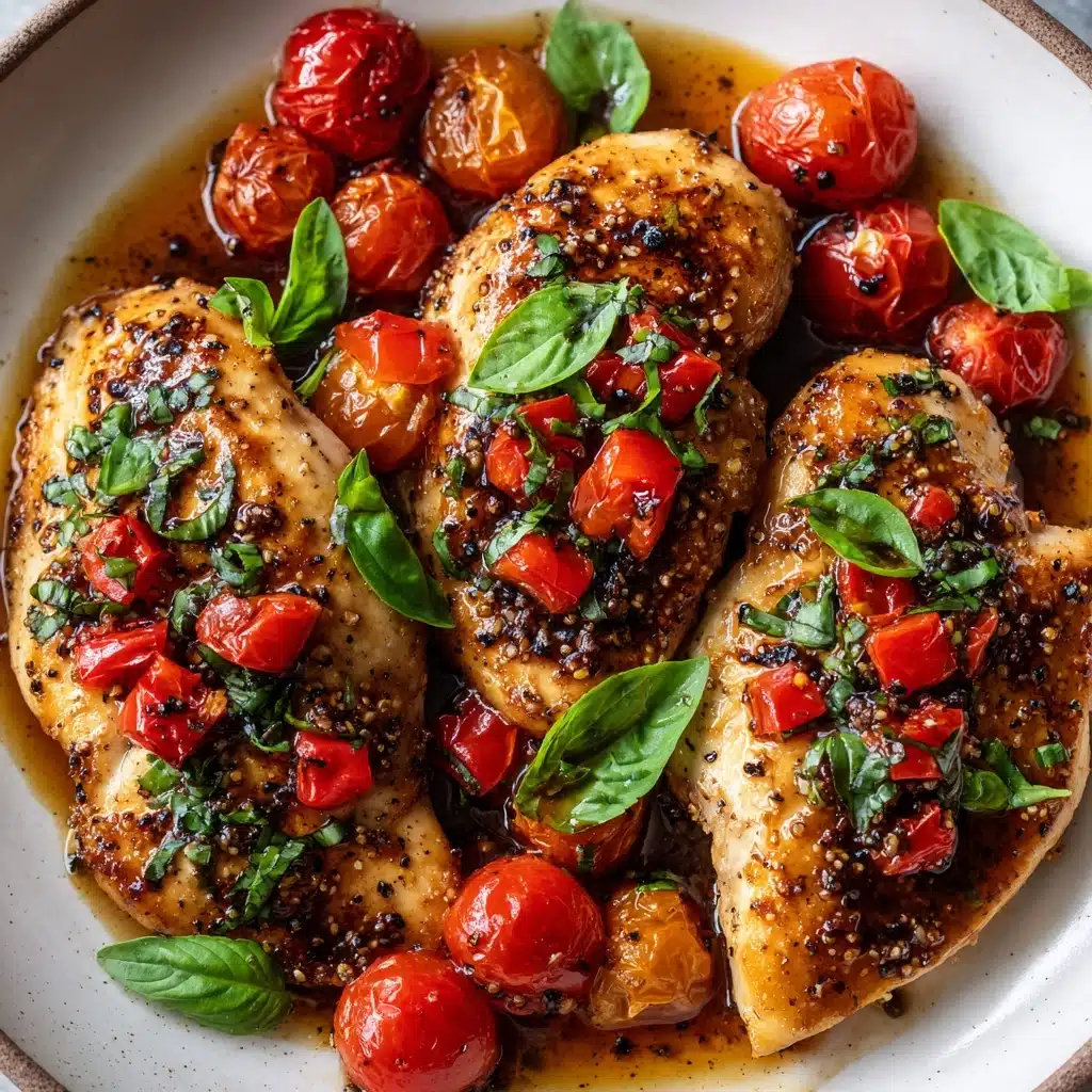 Simple Italian Basil Chicken Recipe - Recipe Image