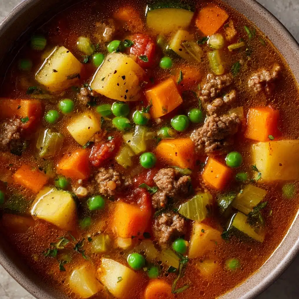 Ground Beef Vegetable Soup Recipe - Recipe Image