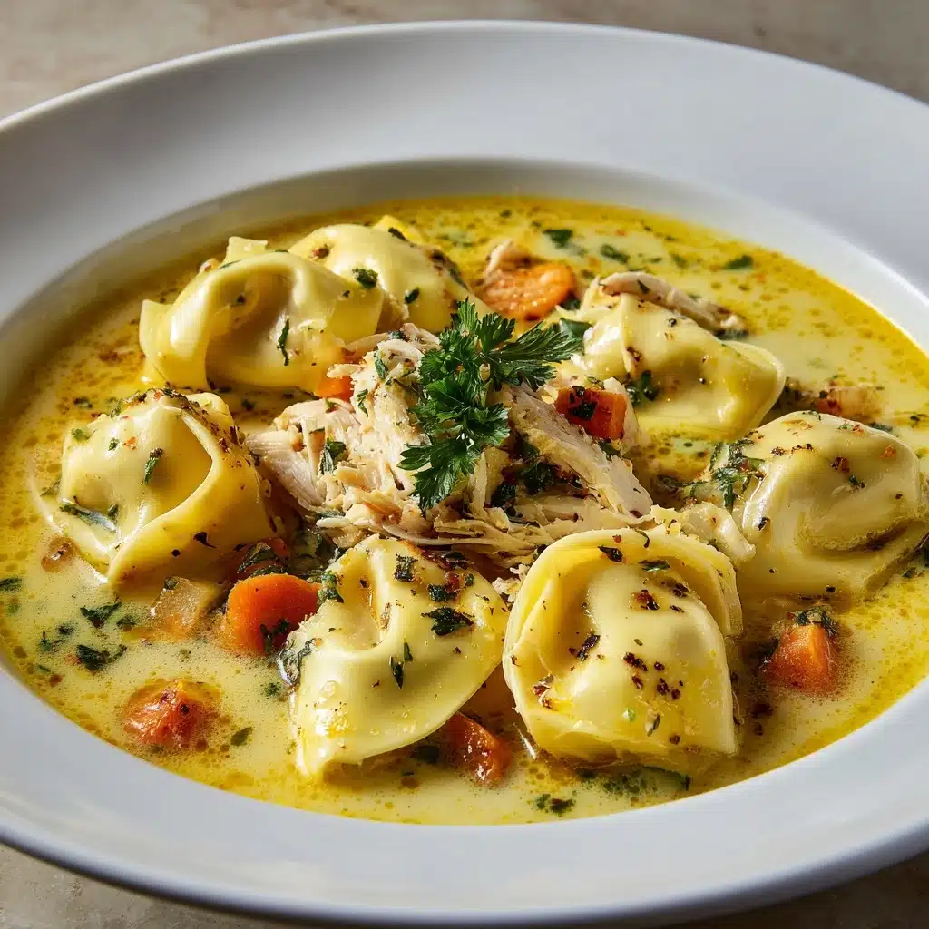 Creamy Chicken Tortellini Soup Recipe - Recipe Image