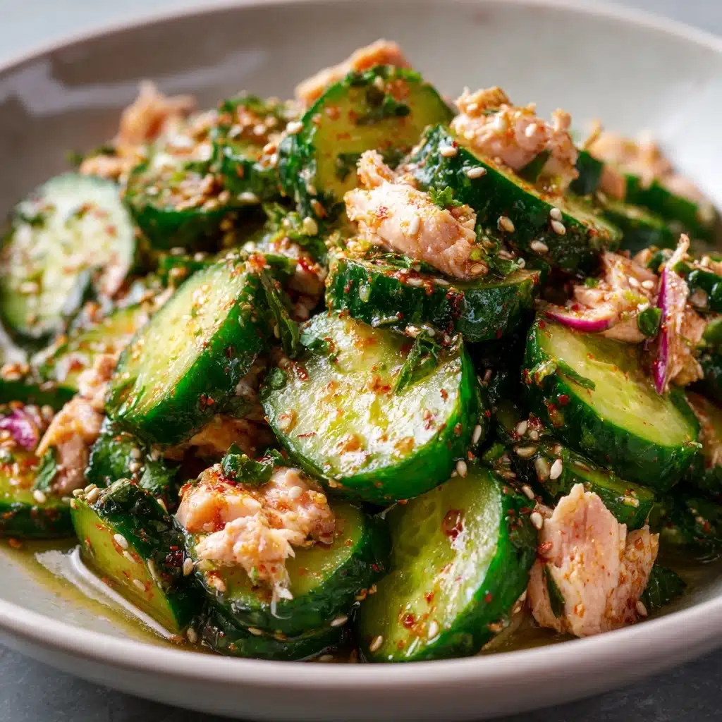 Avocado Tuna Cucumber Salad Recipe - Recipe Image