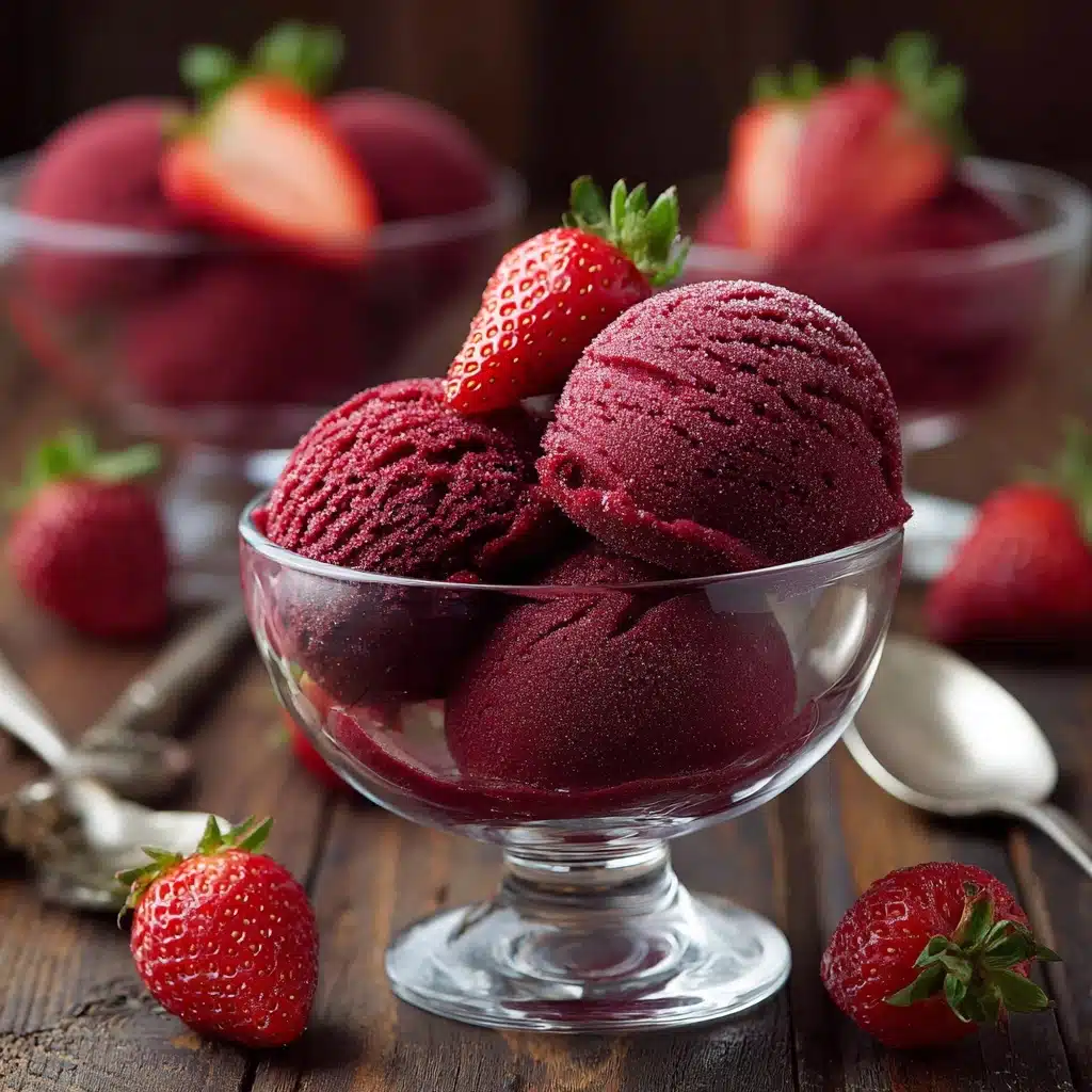 Strawberry Sorbet Recipe - Recipe Image