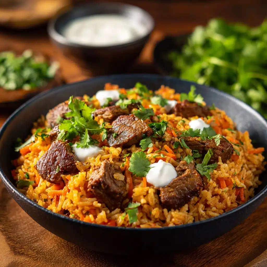 Steak & Queso Rice: A Tex-Mex Fiesta at Home Recipe - Recipe Image