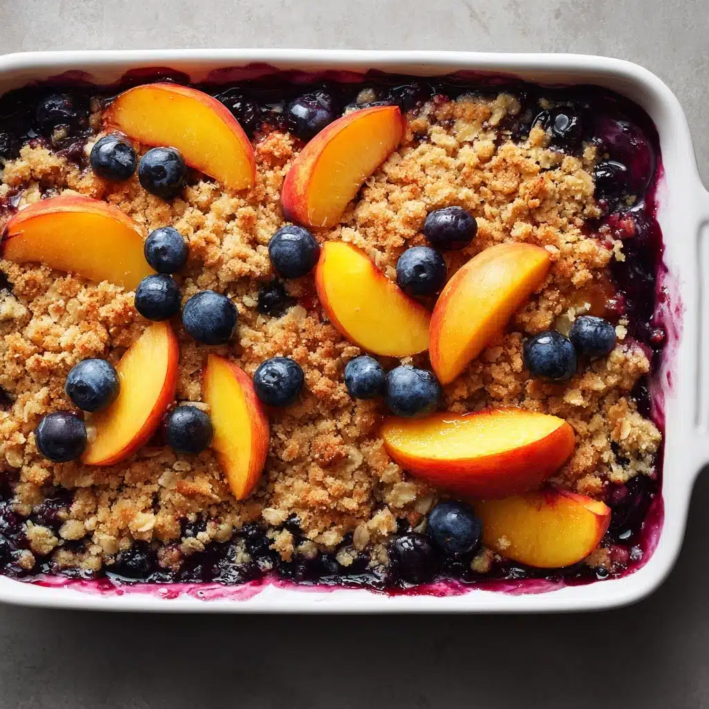 Peach Blueberry Crisp Recipe - Recipe Image