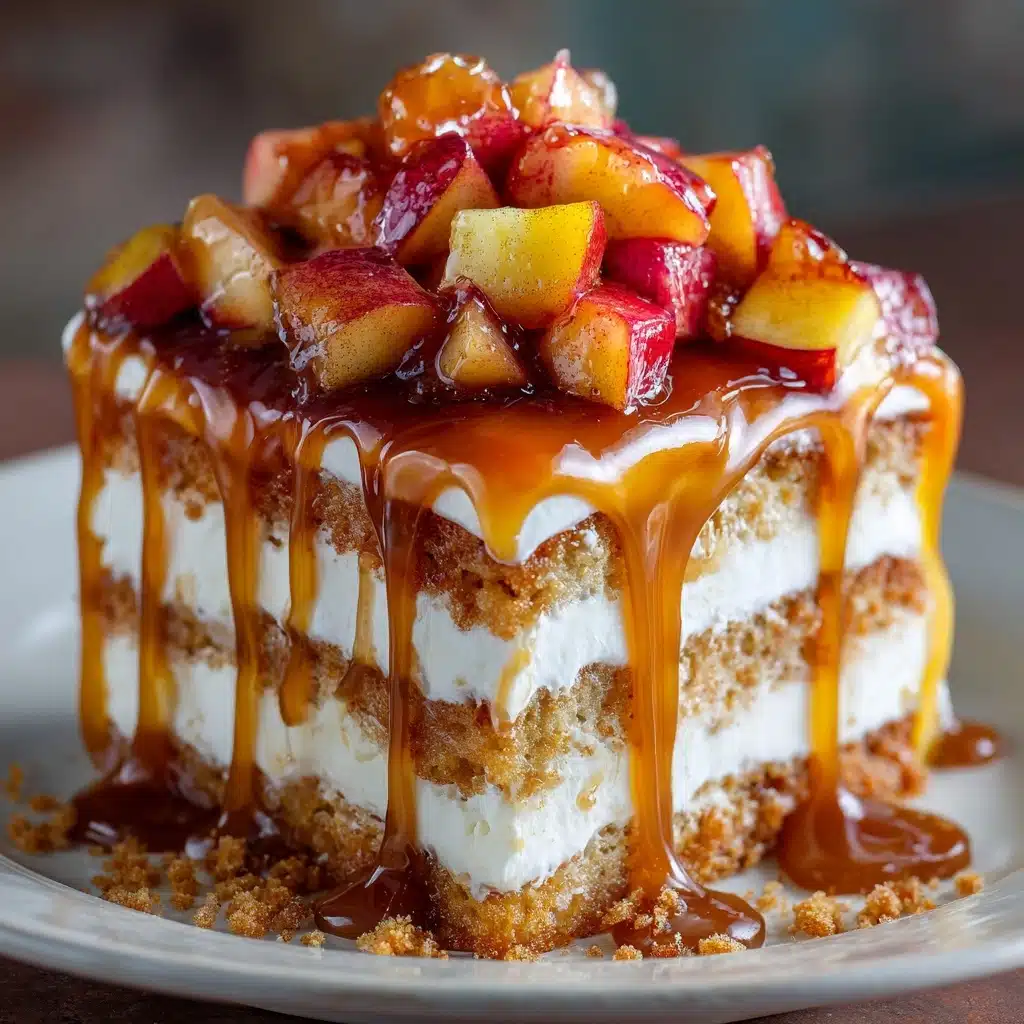 Caramel Apple Cheesecake Cake Recipe - Recipe Image