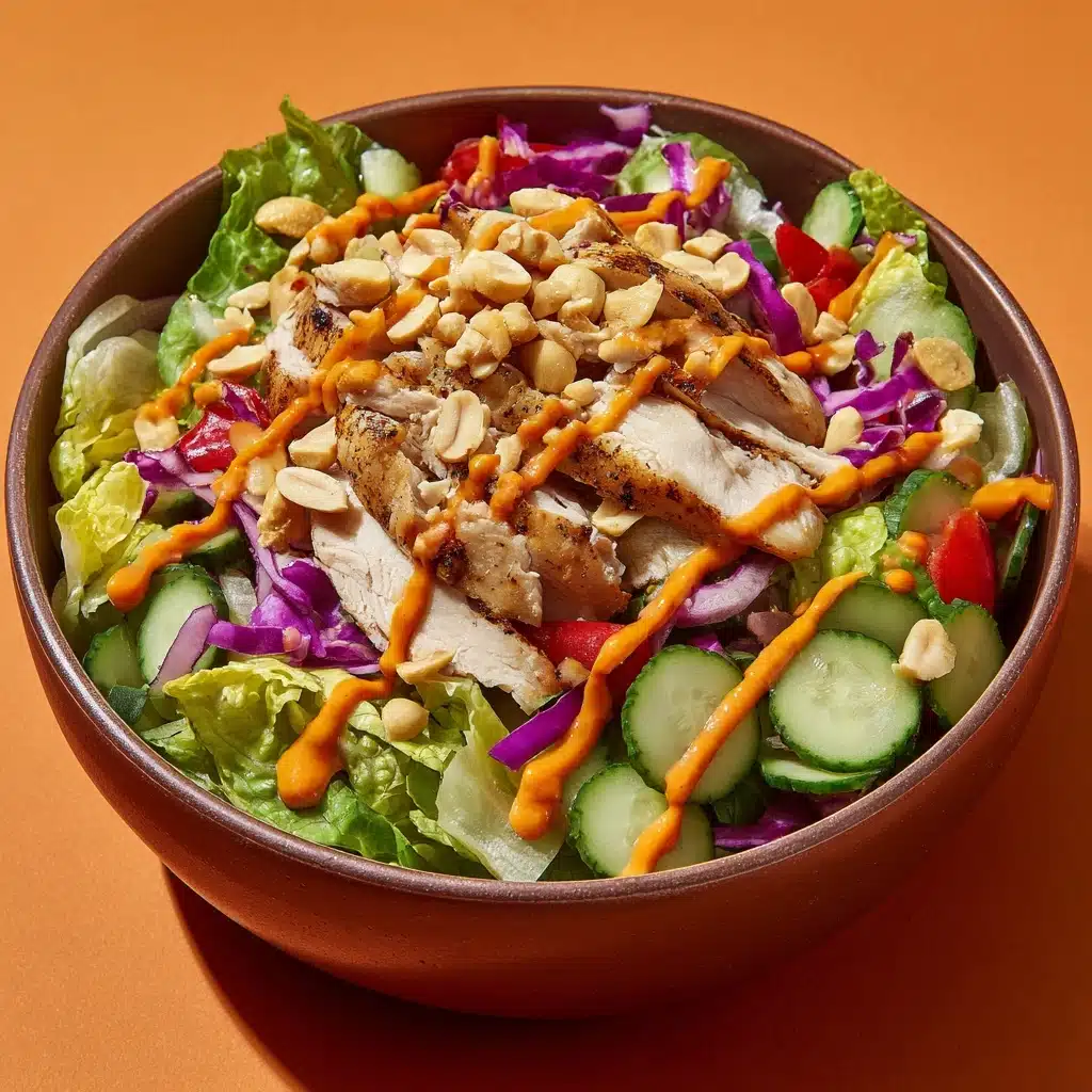Asian Peanut Chicken Salad Recipe - Recipe Image