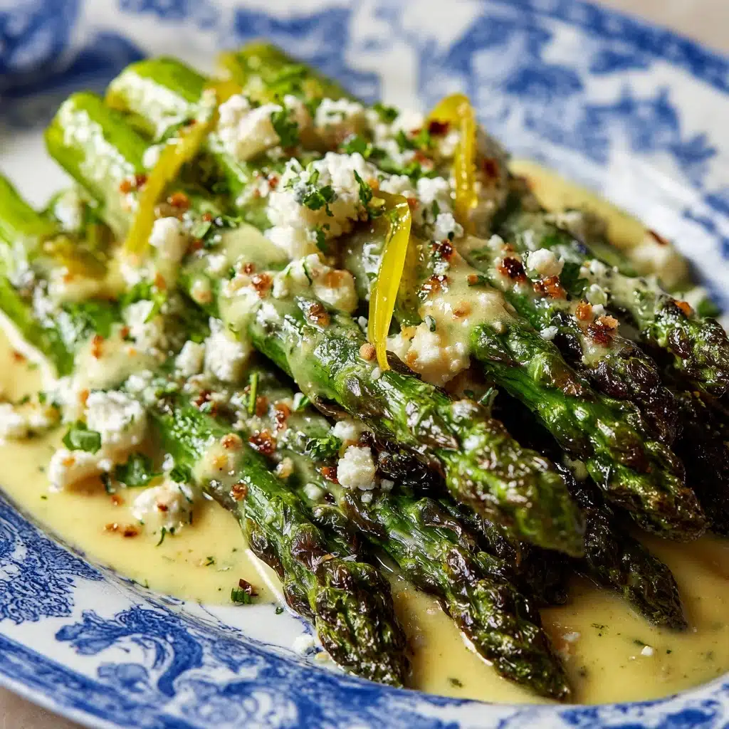 Lemon and Feta Grilled Asparagus Recipe - Recipe Image