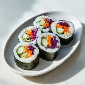 Stuffed Cucumber Veggie Sushi Recipe