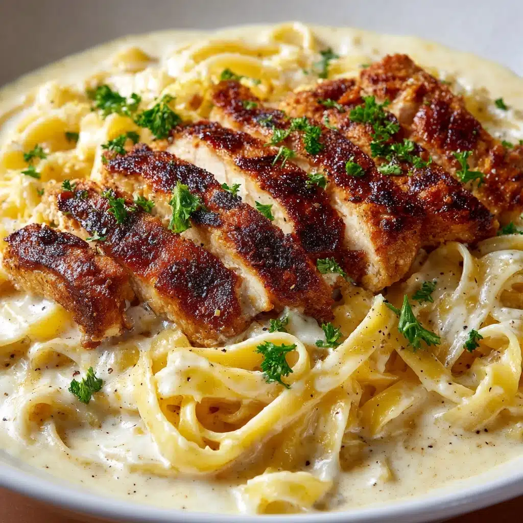 Creamy Cheddar BBQ Ranch Chicken Alfredo Recipe
