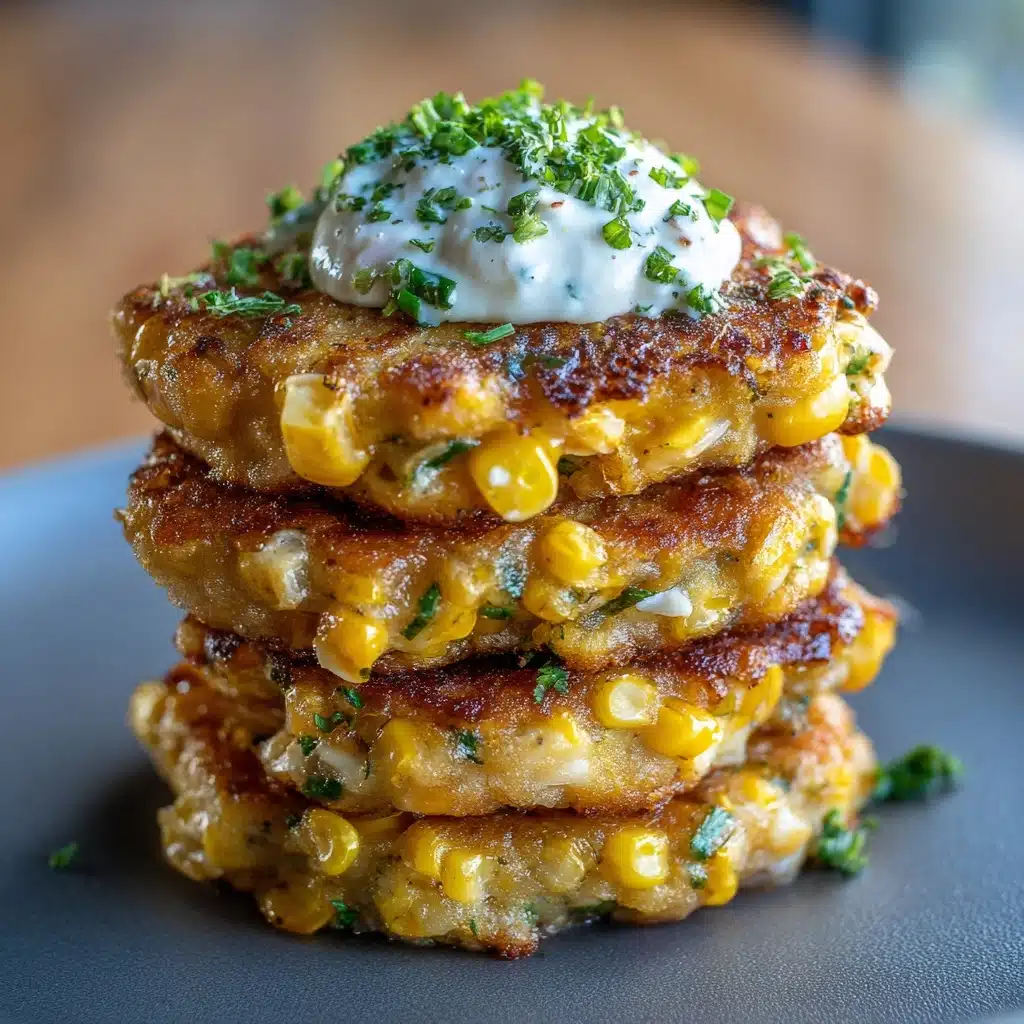 Crispy Cheesy Corn Fritters Recipe - Recipe Image