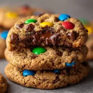 M&M Chocolate Chip Cookies with Pudding Recipe
