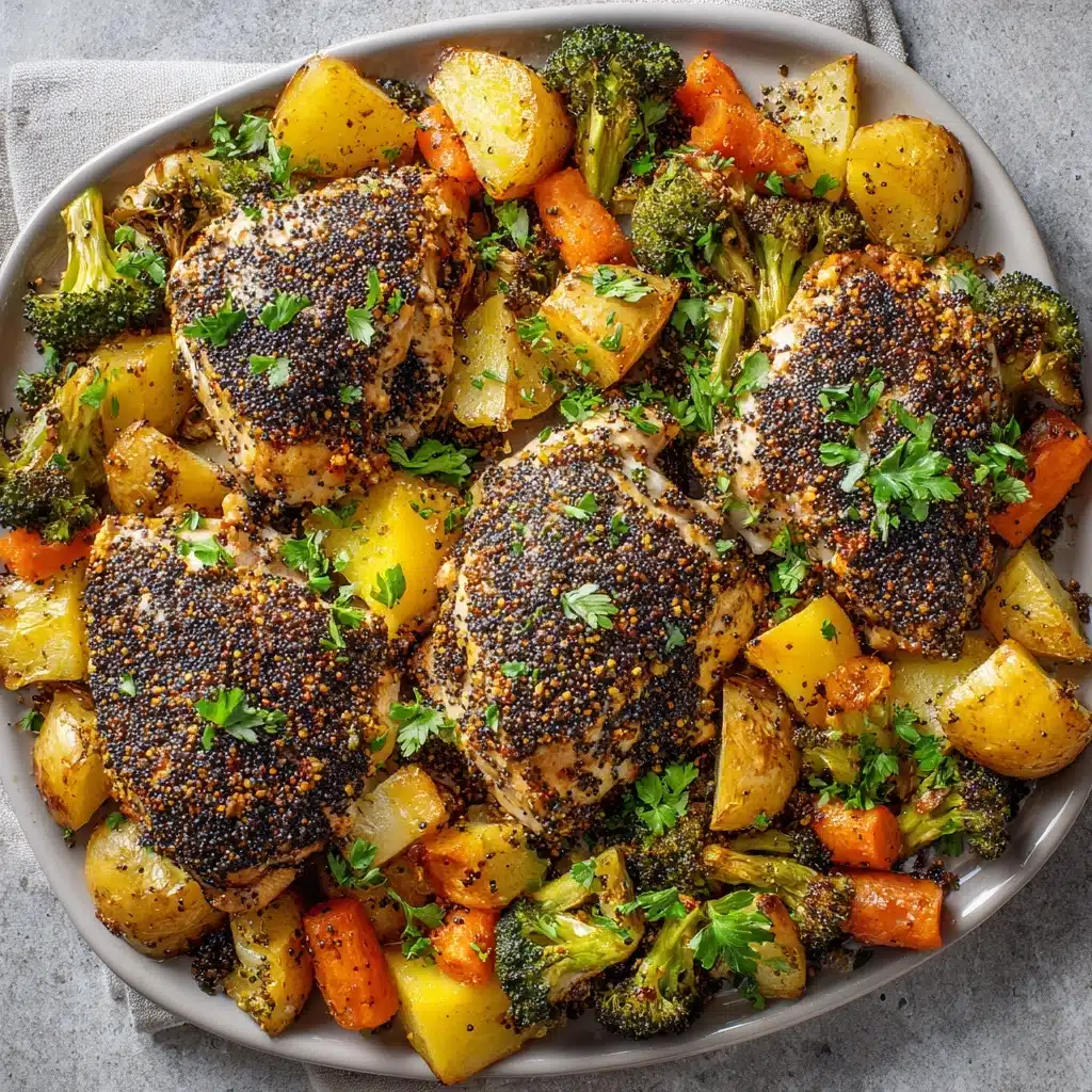 Bagel Chicken with Roasted Veggies Recipe