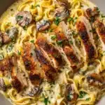 Chicken & Mushroom Alfredo Recipe