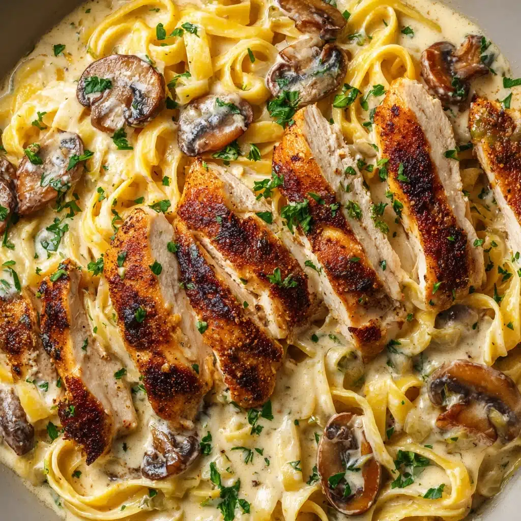 Chicken & Mushroom Alfredo Recipe