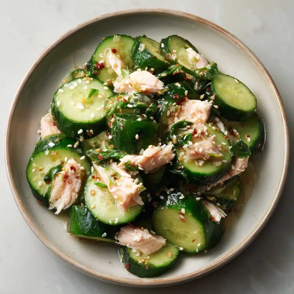 Avocado Tuna Cucumber Salad Recipe