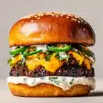 o Popper Smash Burger with Ranch Drizzle Recipe