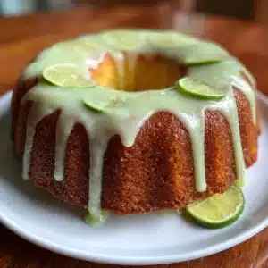 Key Lime Pound Cake with Key Lime Glaze Recipe