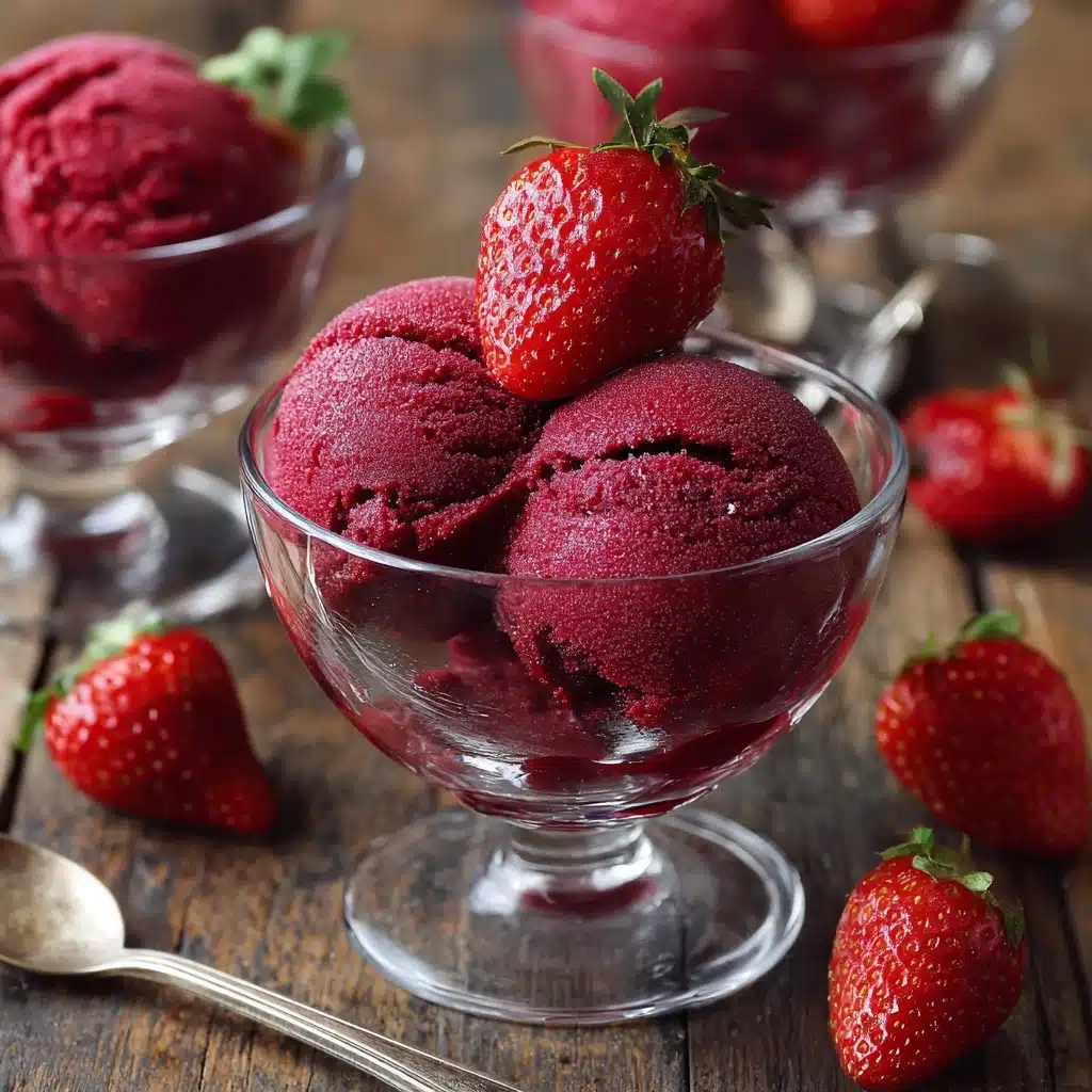 Strawberry Sorbet Recipe - Recipe Image