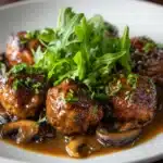 The Ultimate Salisbury Steak Meatballs with Mushroom Gravy Recipe