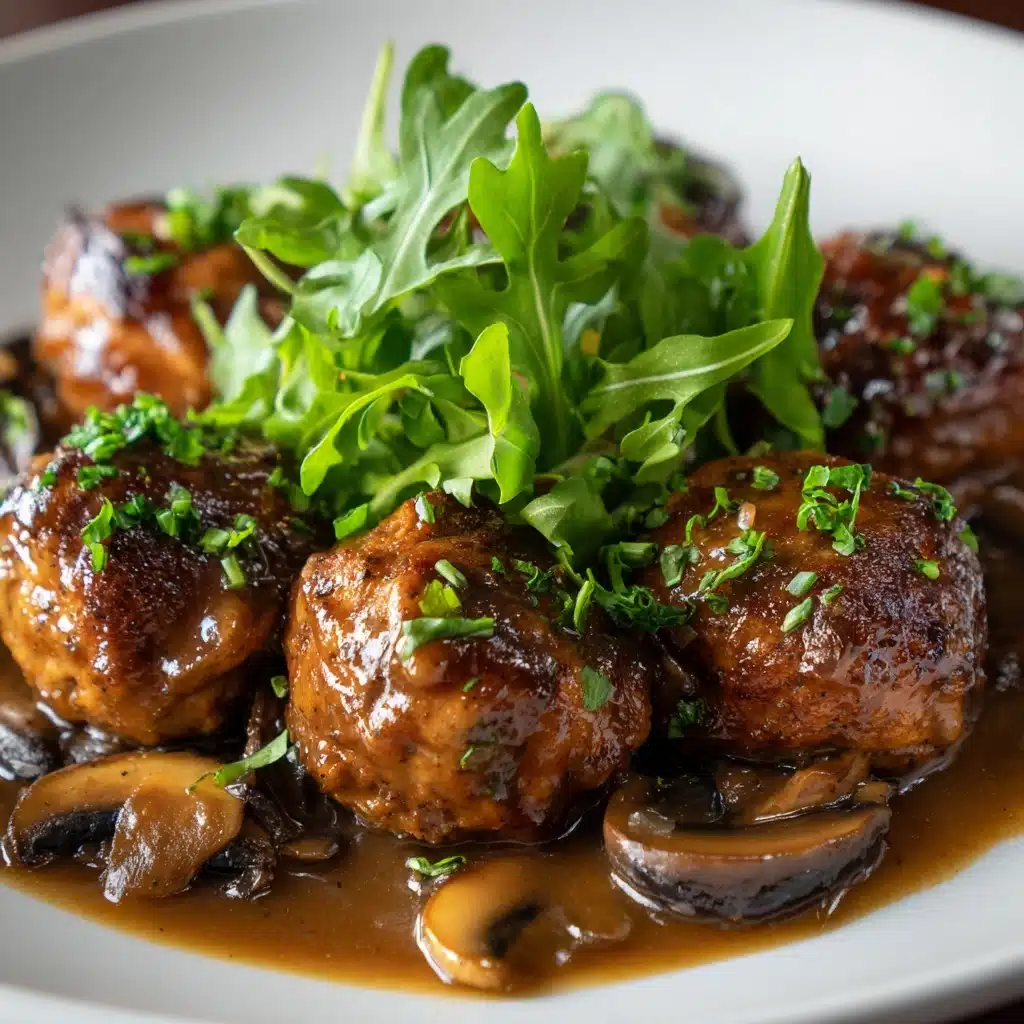 The Ultimate Salisbury Steak Meatballs with Mushroom Gravy Recipe