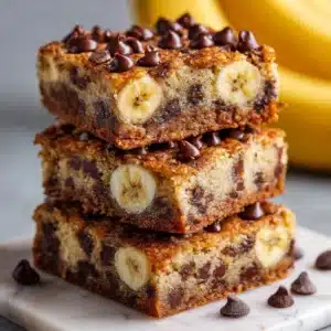 Chocolate Chip Banana Bars Recipe
