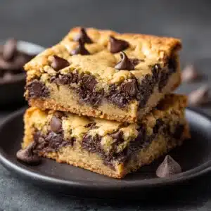 Peanut Butter Chocolate Chip Cookie Bars Recipe