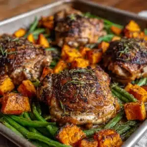 One Pan Maple Mustard Chicken Recipe