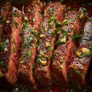 Garlic Butter Skillet Flank Steak Oven Recipe