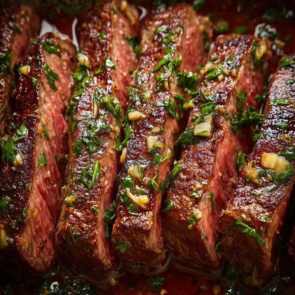 Garlic Butter Skillet Flank Steak Oven Recipe