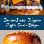 o Popper Smash Burger with Ranch Drizzle Recipe