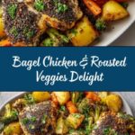 Bagel Chicken with Roasted Veggies Recipe