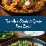 Steak & Queso Rice: A Tex-Mex Fiesta at Home Recipe