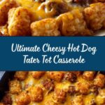 Cheesy Hot Dog Tater Tot Casserole Recipe