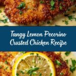 Lemon Pecorino Crusted Chicken with Creamy Lemon Sauce Recipe