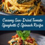 Spaghetti & Spinach with Sun-Dried Tomato Cream Sauce Recipe