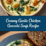 Creamy Chicken Gnocchi Soup with Garlic Recipe