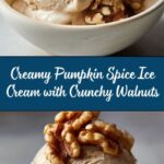 Pumpkin Spice Ice Cream with Walnuts Recipe