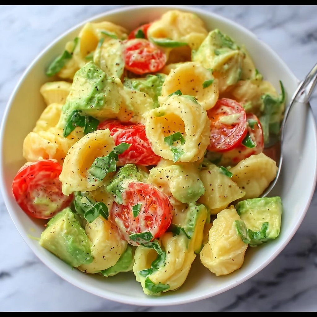 Creamy Avocado Pasta Salad Recipe - Recipe Image